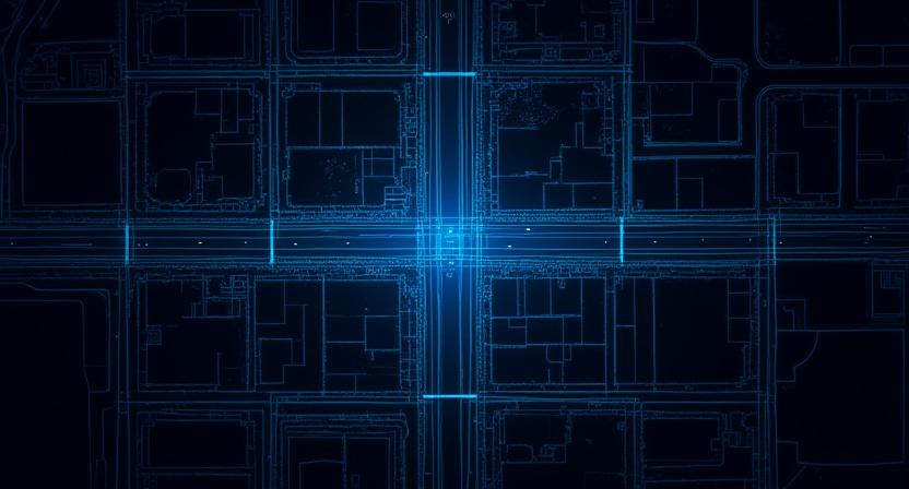 Artistic map view of New York Christopher Avenue area